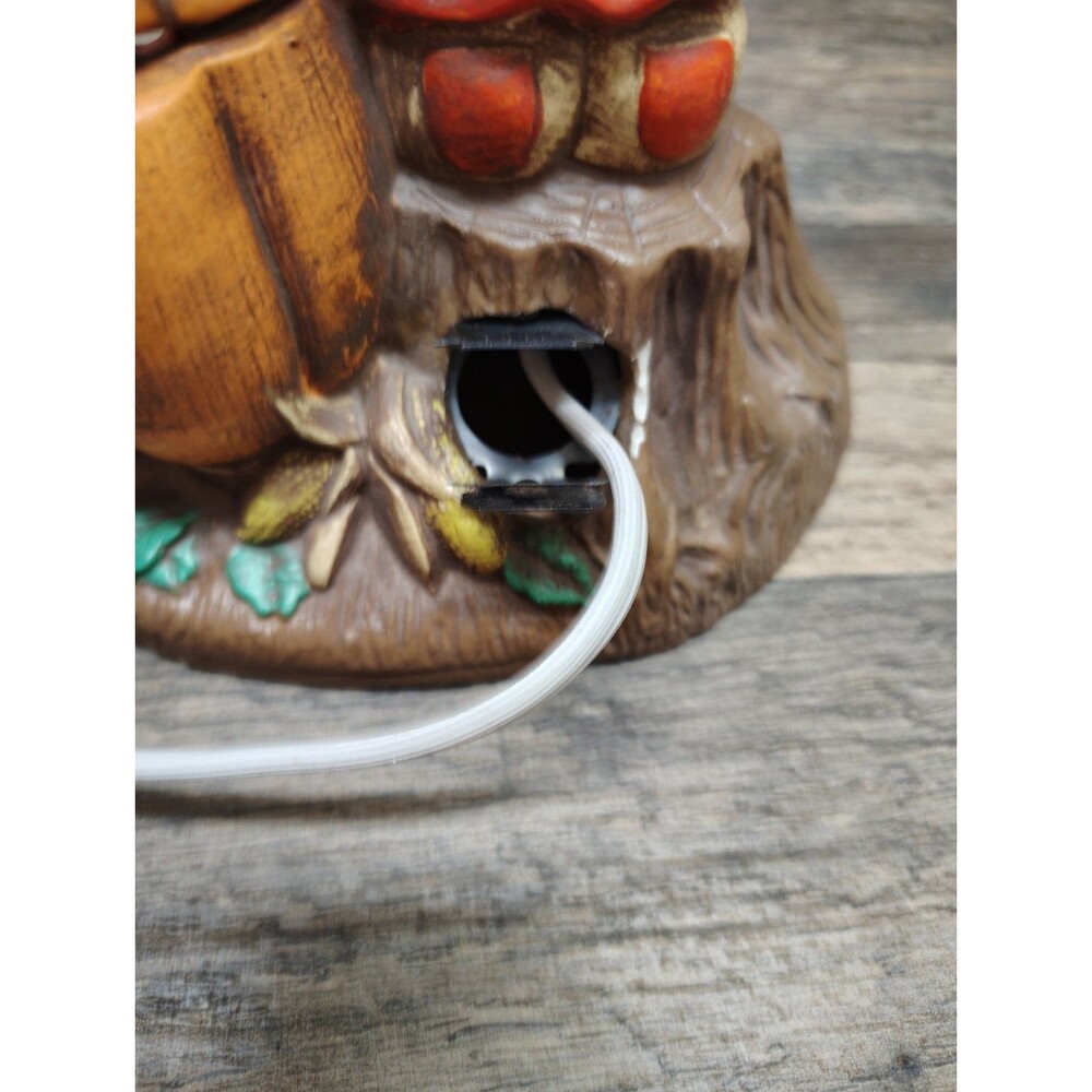 VTG Lighted Halloween Scarecrow & Jack O'Lantern Ceramic Figurine Dona's Mold 6" - Picture 5 of 7